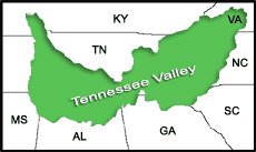 Tennessee Valley map